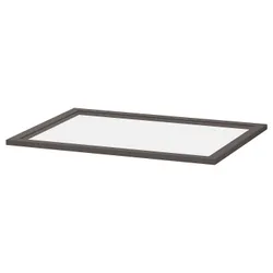 IKEA KOMPLEMENT(005.091.59) скляна полиця, темно-сірий