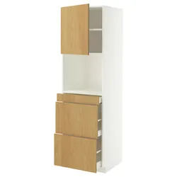 IKEA METOD / MAXIMERA(196.005.92) SZA для дверей вагона Mike Station/3SZU, Білий/Сінарп навколо дуба
