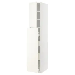 IKEA METOD / MAXIMERA(695.074.26) высокая высокая высокая 4двери/1 дверь/2 половинки, белый/Вальстена белый