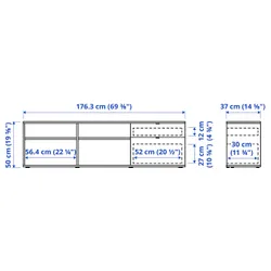 IKEA VIHALS(805.428.57) Тумба под ТВ, белый