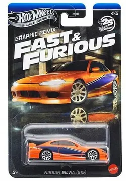 HOT WHEELS Silver Series Форсаж Графічний ремікс 4/5 Nissan Silva JBY48