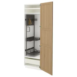 IKEA METOD / MAXIMERA(695.742.65) High Cabinet/Interior Inn, Белый/Форсбакка Дуб