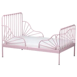 IKEA MINNEN(794.188.06) розсувний каркас ліжка, світло-рожевий