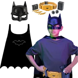 КОСТЮМ БЭТМЕНА НАБОР МАСКА, НАКИДКА + ПОЯС ДЛЯ АКСЕССУАРОВ DC COMICS