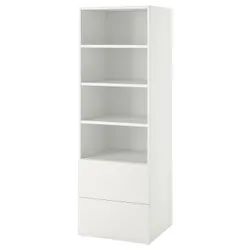 IKEA SMÅSTAD / PLATSA(694.832.65) стойка, белый белый / с 2 ящиками