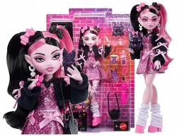 Кукла Дракулаура из Monster High + питомец-летучая мышь Граф Фэбулус JHK29