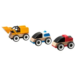 IKEA LILLABO(205.993.47) 3-элементный набор автомобилей, Przegiłoar/Racing Multi -Color Racing