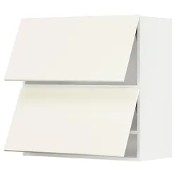 IKEA METOD(195.072.83) шкаф купе 2дверный уровень, белый/Вальстена белый
