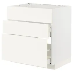 IKEA METOD / MAXIMERA(495.071.87) вправо, влево, влево + 3пр/2сз, белый/Вальстена белый