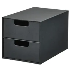 IKEA FJÄDERHARV(805.968.93) мини -комол 2 ящики, антрацит