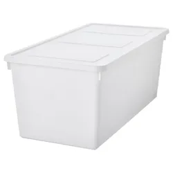 IKEA SOCKERBIT(405.220.88) контейнер з кришкою, білий