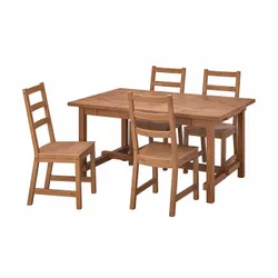 IKEA NORDVIKEN / NORDVIKEN(393.866.47) стіл і 4 стільці, пляма патини / пляма патини