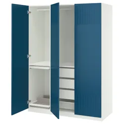 IKEA PAX / FYRUDDEN(095.816.50) Комбінація гардеробу, білий/синій