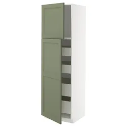 IKEA METOD / MAXIMERA(995.186.97) Шкаф 2 -й двери/4szufl, Biały/Axstad Greya -green