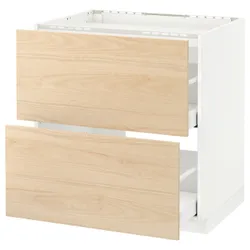 IKEA METOD / MAXIMERA(292.158.54) квартира / 2-місний / 2-місний, білий / Askersund світлий попелястий малюнок