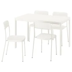 IKEA VIHALS / VIHALS(795.899.59) Стол и 4 стула, белый/белый