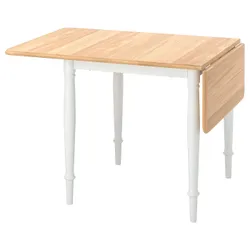 IKEA DANDERYD(105.161.21) Стіл з розкривним верхом, дуб / білий шпон