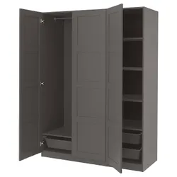IKEA PAX / BERGSBO(194.313.30) комбінований гардероб, темно-сірий
