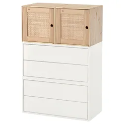 IKEA EKET / VÄLJARE(194.881.14) сочетание навесных шкафов, белый/сосна