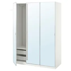 IKEA PAX / ÅHEIM(293.961.71) комбінований гардероб, білий/дзеркало