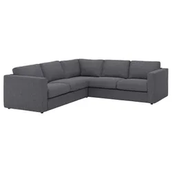 IKEA VIMLE (693.994.79) 4-місний кутовий диван, Гуннаред середньо сірий