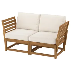 IKEA NÄMMARÖ(396.076.96) Модульный диван, 2 человека, Наружный подлокотник/пятно коричневого цвета фрон/дувхолмен бежевый