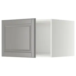 IKEA METOD(694.673.50) надбудова для холодильника/морозильника, білий / Bodbyn сірий