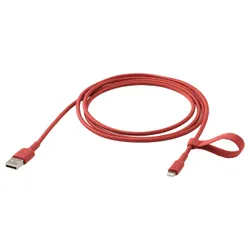 IKEA LILLHULT(305.284.96) USB-A до блискавки, червоний
