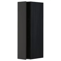 IKEA METOD(294.981.55) навесной шкаф с полками, черный/Nickebo матовый антрацит