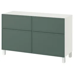 IKEA BESTÅ(895.977.08) Комбинация стеллажей с DRZW/DRAF, Krukmakare темно -серый