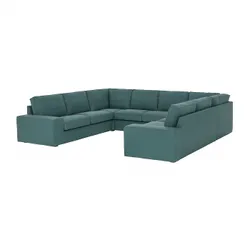 IKEA KIVIK (294.430.64) П-образный диван, 6 мест, Келинге серо-бирюзовый