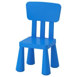 IKEA MAMMUT (603.653.46) Детский стул, синий