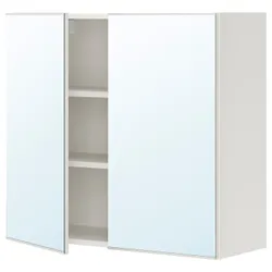 IKEA ENHET(893.237.04) шкаф с зеркалом и дверью, белый