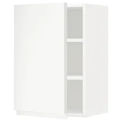 IKEA METOD(294.568.72) навесной шкаф с полками, белый / Воксторп матовый белый