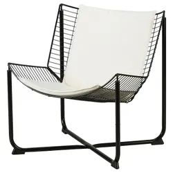 IKEA SKÅLBODA(095.749.56) Крісло, Чорний/ransta бежевий