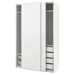 IKEA PAX / HASVIK(895.151.66) комбінований гардероб, білий/білий