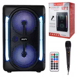 BLUETOOTH БУМБОКС ДИНАМІК Radio Tower MP3-плеєр USB КАРАОКЕ + МІКРОФОН
