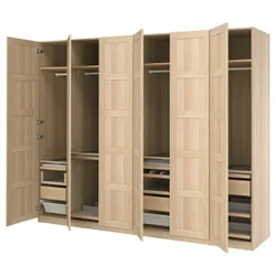 IKEA PAX / BERGSBO(296.026.37) комбінований гардероб, імітація дуба білого мореного/імітація дуба білого морилкового