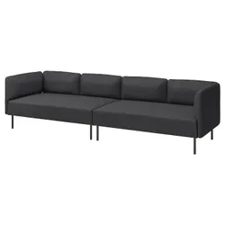 IKEA LILLEHEM(895.360.36) Модульный диван с 4 человека, Ганнаред/темно -серый металл