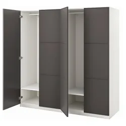IKEA PAX / MERÅKER(994.782.53) гардероб, белый / темно-серый