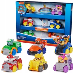 НАБОР «ЩЕНЯЧИЙ ПАТРУЛЬ» ИЗ 6 МАШИНОК С ФИГУРКАМИ PUP SQUAD RACERS 3+