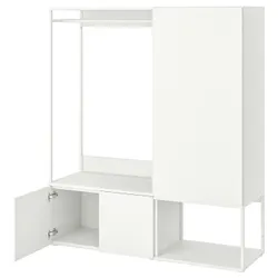 IKEA PLATSA(193.239.29) гардероб / 3 двери, белый / Фоннес белый