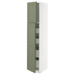 IKEA METOD / MAXIMERA(495.180.63) Шкаф 2 -й двери/4szufl, Biały/Axstad Greya -green