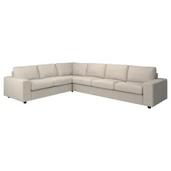 IKEA VIMLE(394.017.99) 5-местный угловой диван, с широкими подлокотниками / Gunnared бежевый