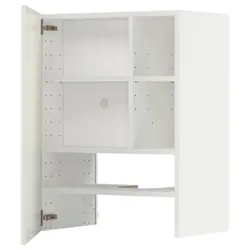 IKEA METOD(195.044.54) шафа карнизна з полицею/дверцями, білий/крем для тіла