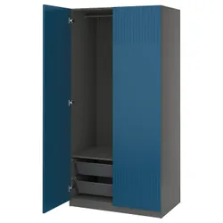 IKEA PAX / FYRUDDEN(695.815.91) Комбинация гардероба, темно -серый/синий