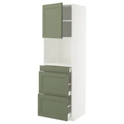 IKEA METOD / MAXIMERA(495.176.43) Sza до micr Dors dozw/3szu, Biały/Axstad Greya -green