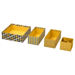 IKEA LYSMASK(105.232.92) коробка, 4 шт., узор/многоцветный