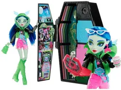 Лялька MONSTER HIGH SCARED SECRETS Неонова GHOULIA YELPS + аксесуари HNF81