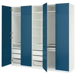 IKEA PAX / FYRUDDEN(795.819.44) Комбинация гардероба, белый/синий